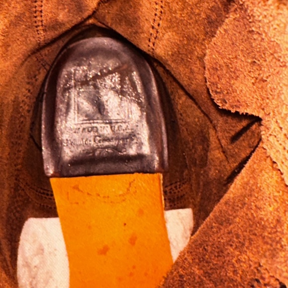 10.5 rust brown leather engineer boots made in the USA Frye boots - Picture 4 of 8